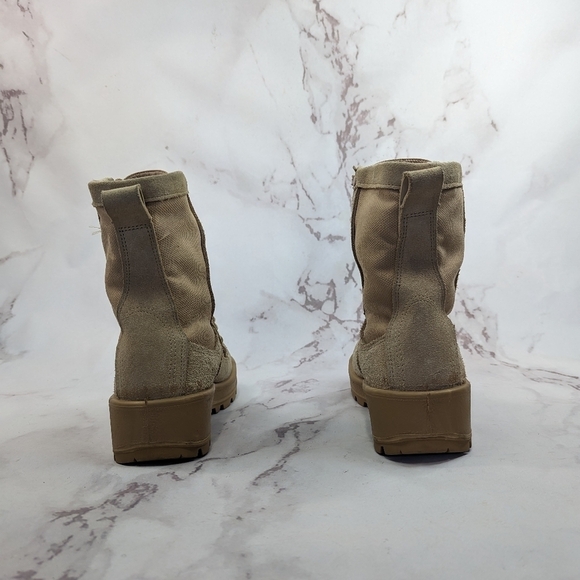 Altama Boot Size 5.5 Wide Mens Tan Suede Coyote Vibram Desert Military Combat - Picture 5 of 13